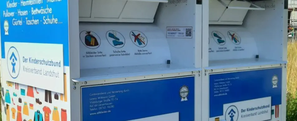 Altkleider Container Kinderschutzbund Landshut