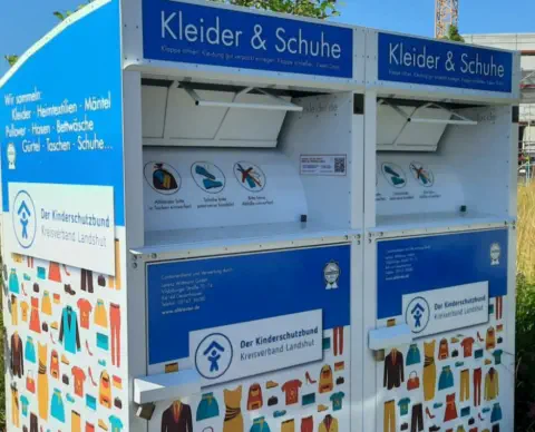 Altkleider Container Kinderschutzbund Landshut